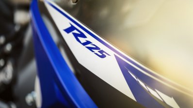 2014 Yamaha YZF-R125 badge press shot