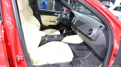 Audi A3 sedan front seats at Auto Expo 2014