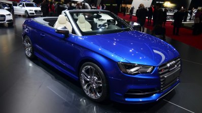 Audi S3 Cabriolet front three quarter - Geneva Live