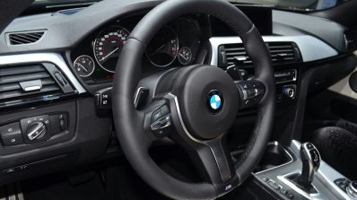 BMW 4 Series Gran Coupe steering wheel at Geneva Motor Show