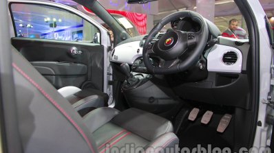 Fiat 500 Abarth driver controls at Auto Expo 2014
