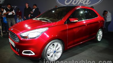 Ford Figo Concept Sedan Launch Images front three quarter 4