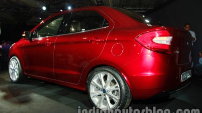 Ford Figo Concept Sedan Launch Images rear three quarter 2