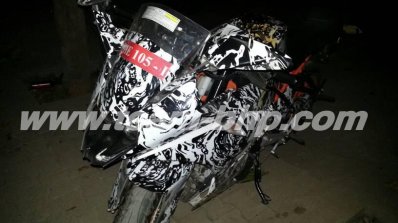 KTM RC390 caught on test India front
