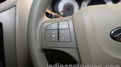 Mahindra Quanto autoSHIFT AMT steering controls at Auto Expo 2014