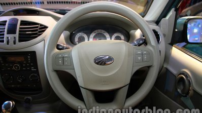 Mahindra Quanto autoSHIFT AMT steering wheel at Auto Expo 2014
