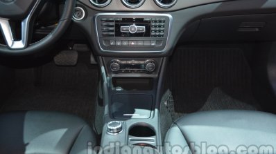 Mercedes GLA center console at Auto Expo 2014
