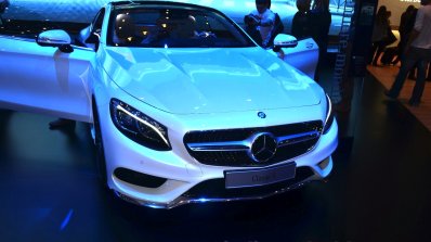 Mercedes S-Class Coupe front at Geneva Motor Show