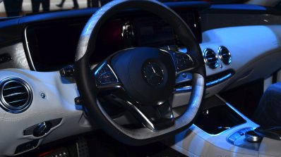 Mercedes S-Class Coupe steering wheel at Geneva Motor Show