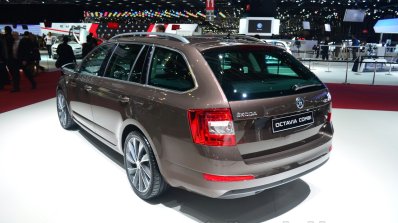 Skoda Octavia Laurin & Klement Edition rear three quarters in Geneva