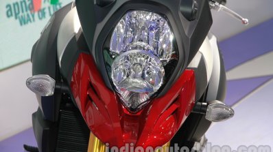 Suzuki V-Strom 1000 ABS headlamp at 2014 Auto Expo