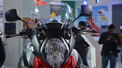 Suzuki V-Strom 1000 ABS headlamp from Auto Expo 2014