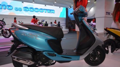 TVS Scooty Zest 110 cc profile from 2014 Auto Expo