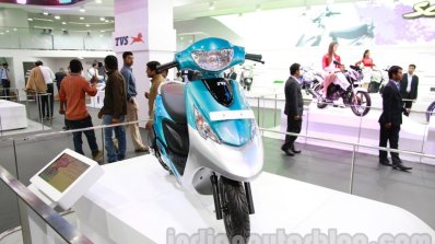 TVS Scooty Zest front profile live
