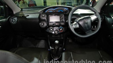 Toyota Etios Cross with accessories dashboard full view at Auto Expo 2014
