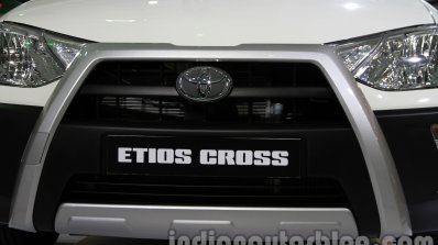 Toyota Etios Cross with accessories grille at Auto Expo 2014
