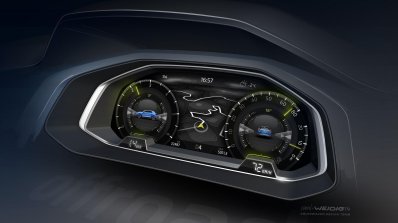 VW T-ROC Concept sketch cluster