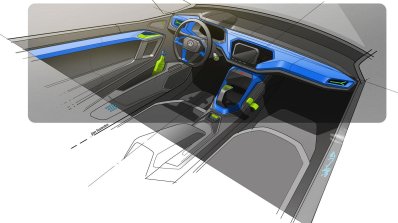 VW T-ROC Concept sketch interior