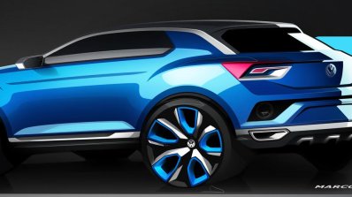 VW T-ROC Concept sketch rear quarter