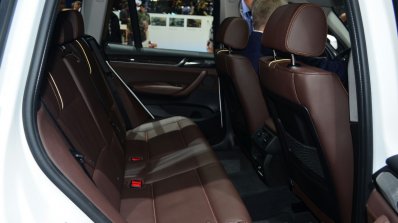 2015 BMW X3 rear seats - Geneva Live