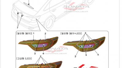 2015 Hyundai Sonata service order taillights