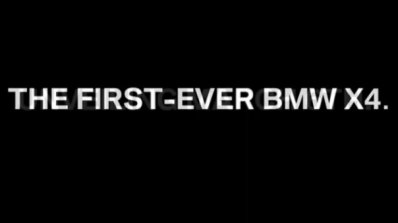 BMW X4 teaser confirmation
