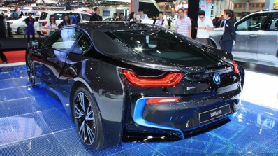 BMW i8 at 2014 Bangkok Motor Show rear quarter
