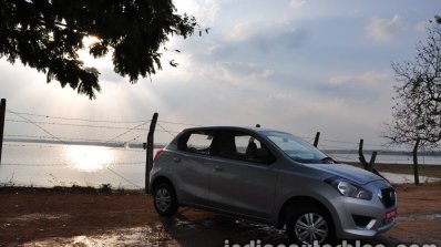 Datsun Go review front three quarters