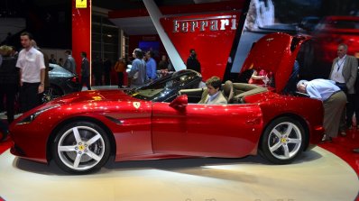 Ferrari California T side boot open at Geneva Motor Show