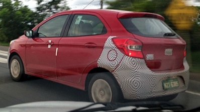 Ford Ka spied in Brazil rear quarter
