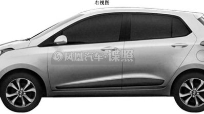 Hyundai Grand i10 profile patent in China