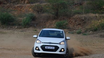 Hyundai Xcent Review cornering shot