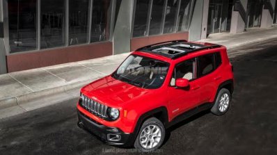 Jeep Renegade leaked image front three quarters above
