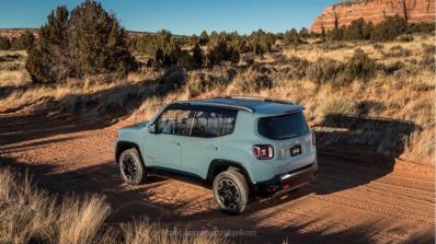 Jeep Renegade leaked image rear three quarters