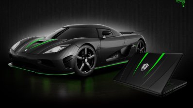 Koenigsegg and Razer Blade Laptop agera r