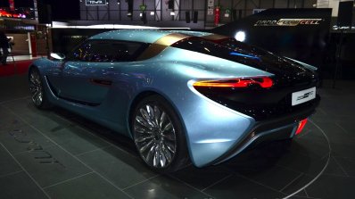 NanoFLOWCELL Quant-e Sportlimousine rear three quarters left