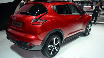 New Nissan Juke rear three quarter - Geneva Live