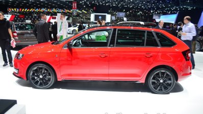 Skoda Rapid Spaceback Monte Carlo side - Geneva Live