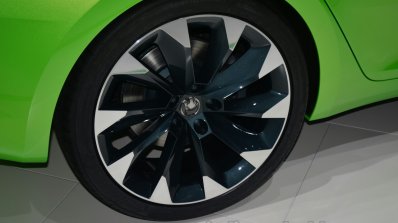 Skoda Vision C concept wheel detail - Geneva Live