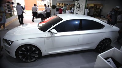 Skoda VisionC side view at 2014 Goodwood Festival of Speed