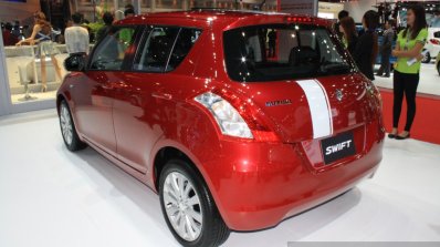 Suzuki Swift Limited GLX rear three quarters left at 2014 Bangkok Motor Show