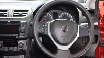Suzuki Swift Limited GLX steering wheel at 2014 Bangkok Motor Show