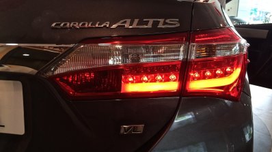 2014 Toyota Corolla spied Indian dealership taillight