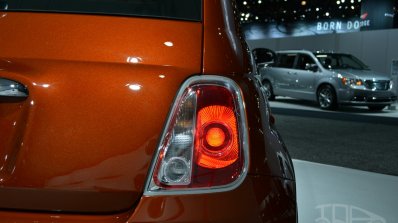 2015 Fiat 500 taillamp at the 2014 New York Auto Show