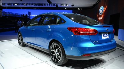 2015 Ford Focus at 2014 New York Auto Show - rear three quarter left