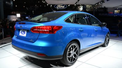2015 Ford Focus at 2014 New York Auto Show - rear three quarter