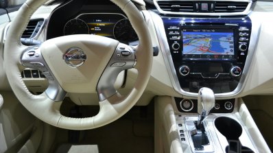 2015 Nissan Murano steering wheel at 2014 New York Auto Show