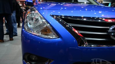 2015 Nissan Versa facelift at 2014 New York Auto Show - front