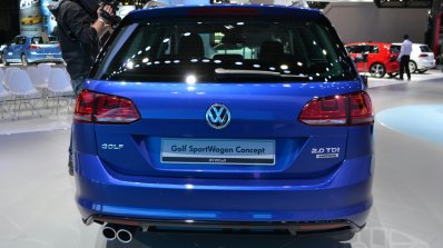2015 VW Golf Sportwagen at 2014 NY Auto Show rear