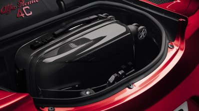 Alfa Romeo 4C luggage space press shot